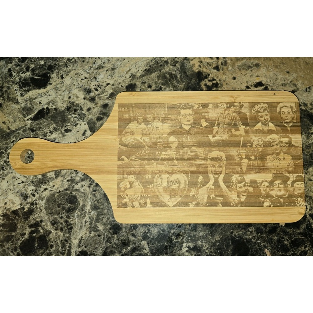 I Love Lucy Cutting Board Bamboo Wood 50s TV Show Memorabilia Ricky Ricardo